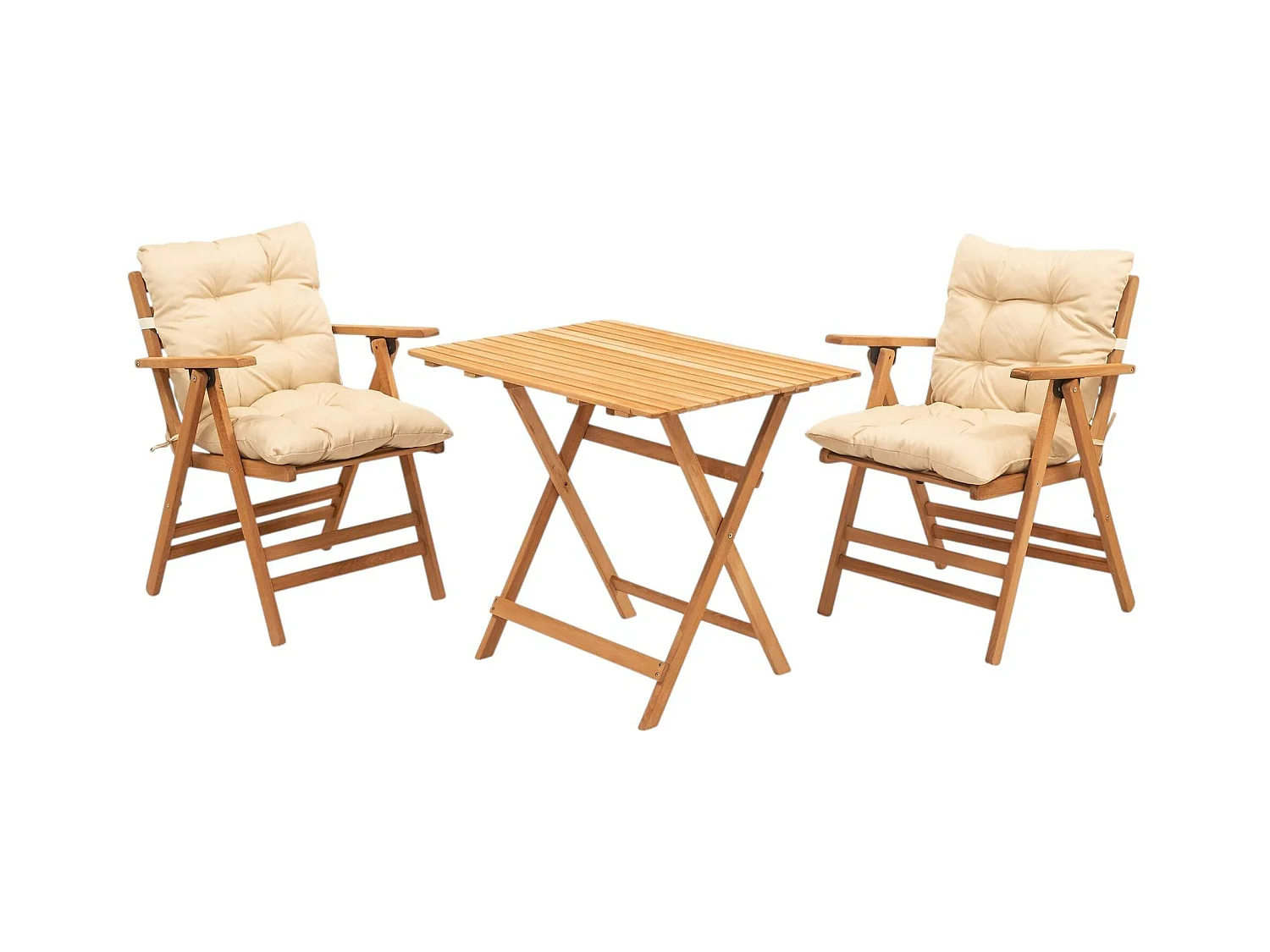 Salon de jardin en bois - compact & confort SORA