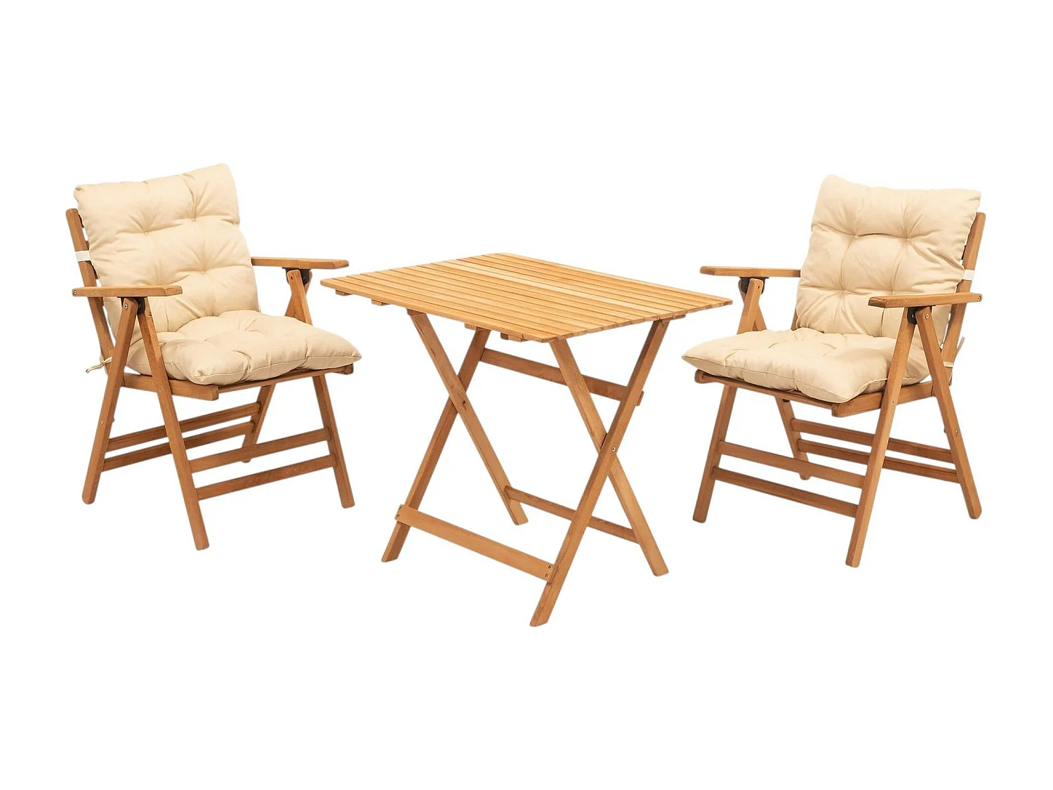 Salon de jardin en bois - compact & confort SORA