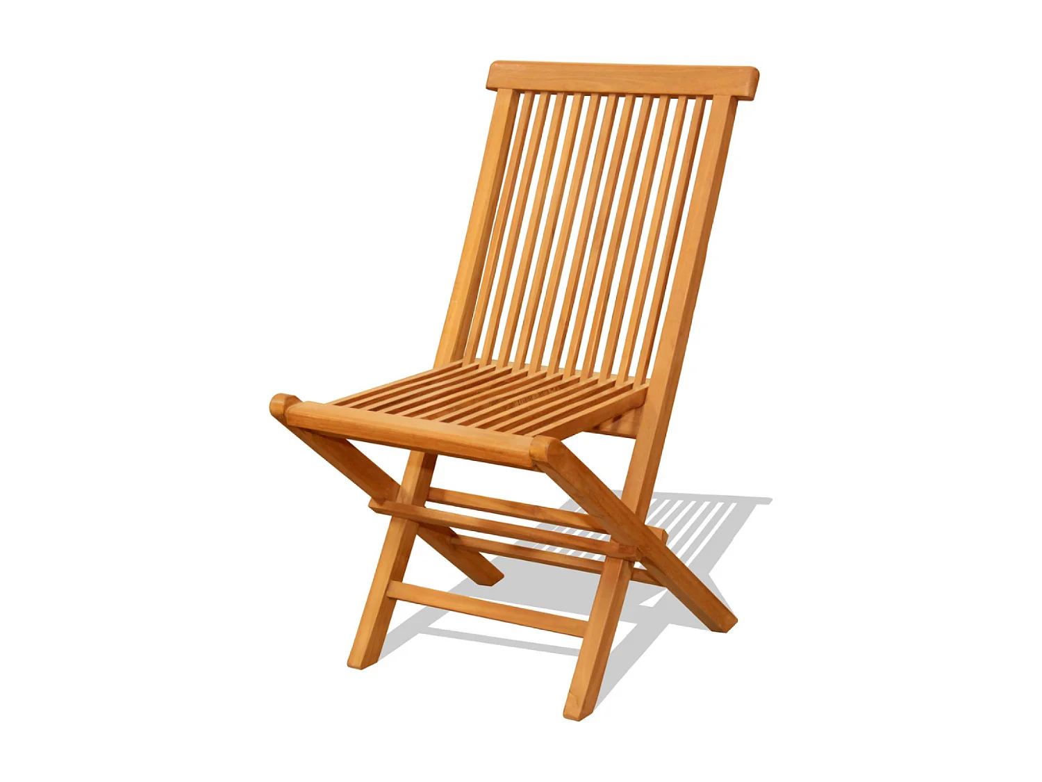 Set da Giardino in Teak Massiccio Ovale Estensibile + 10 Sedie Pieghevoli
