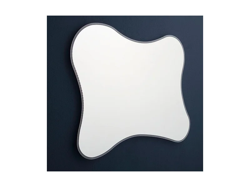 Miroir LED réversible en forme de « Gresham » avec cadre rétroéclairé cm 120x90h