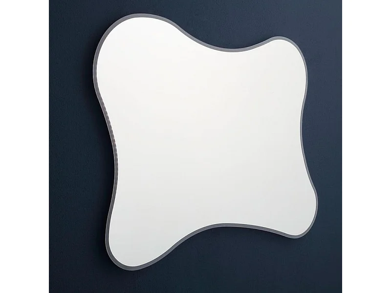 "Gresham"-vormige LED-spiegel, omkeerbaar met verlicht frame, 120x90 cm