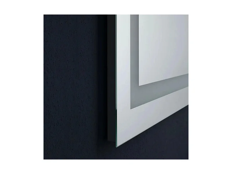 Miroir LED rectangulaire "Serena" réversible avec interrupteur tactile cm 80x60h