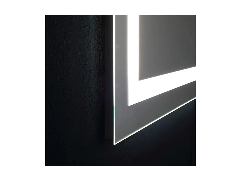 Miroir LED rectangulaire "Serena" réversible avec interrupteur tactile cm 80x60h