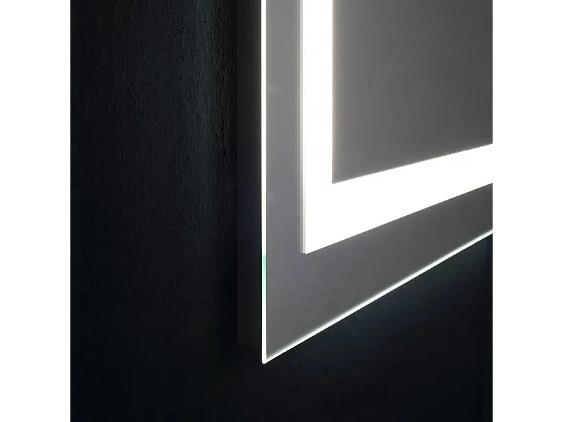 Miroir LED rectangulaire "Serena" réversible avec interrupteur tactile cm 80x60h