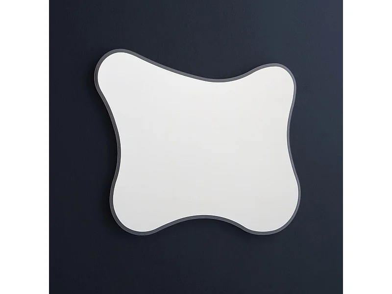 Miroir LED réversible en forme de « Gresham » avec cadre rétroéclairé cm 100x75h