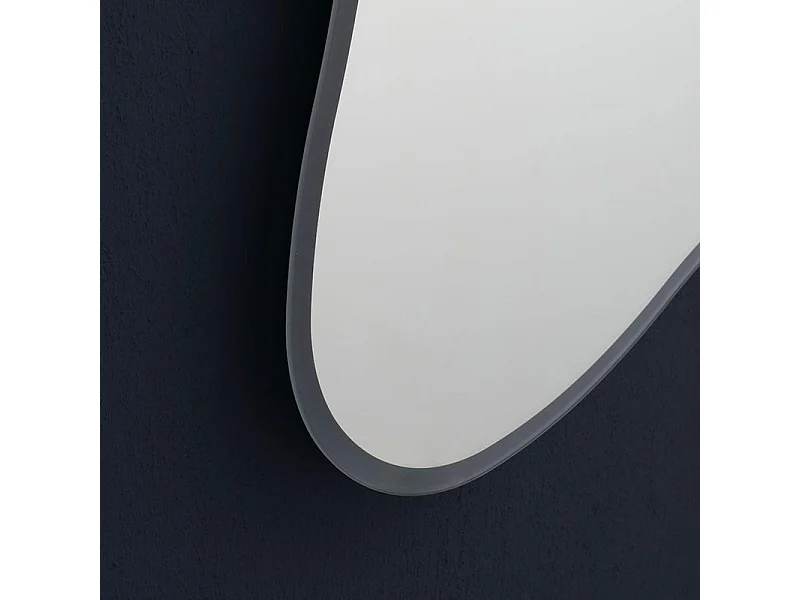 Lustro LED w kształcie "Gresham" odwracalne z podświetlaną ramą cm 100x75h