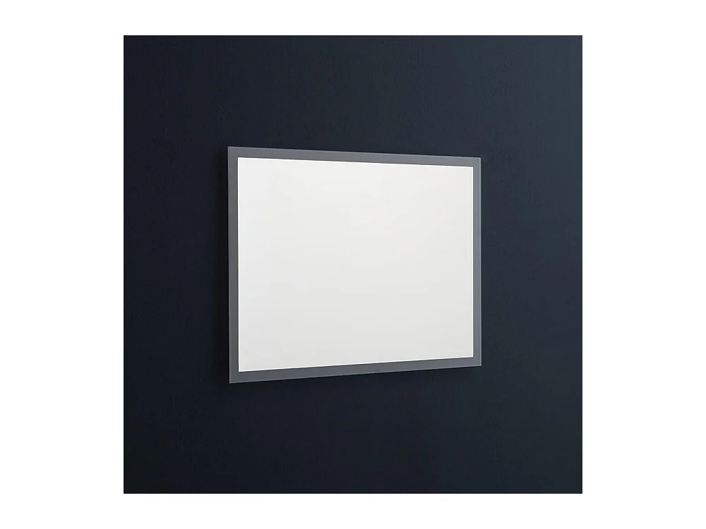 Miroir avec cadre LED "Bend" rectangulaire réversible cm 80x60