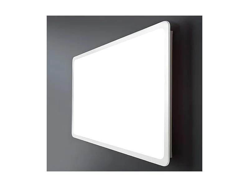 Specchio a led stondato da bagno "Dallas" con cornice illuminata cm 120x60h