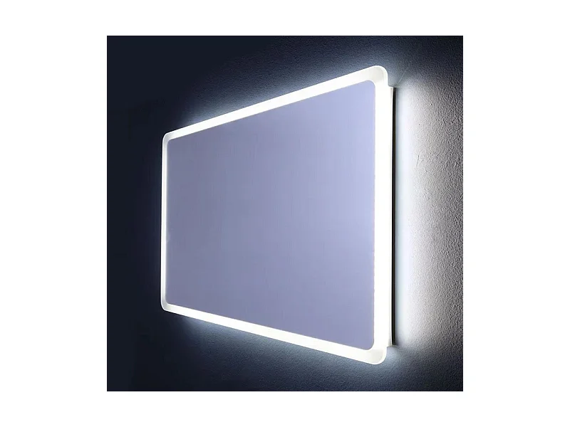 Specchio a led stondato da bagno "Dallas" con cornice illuminata cm 120x60h