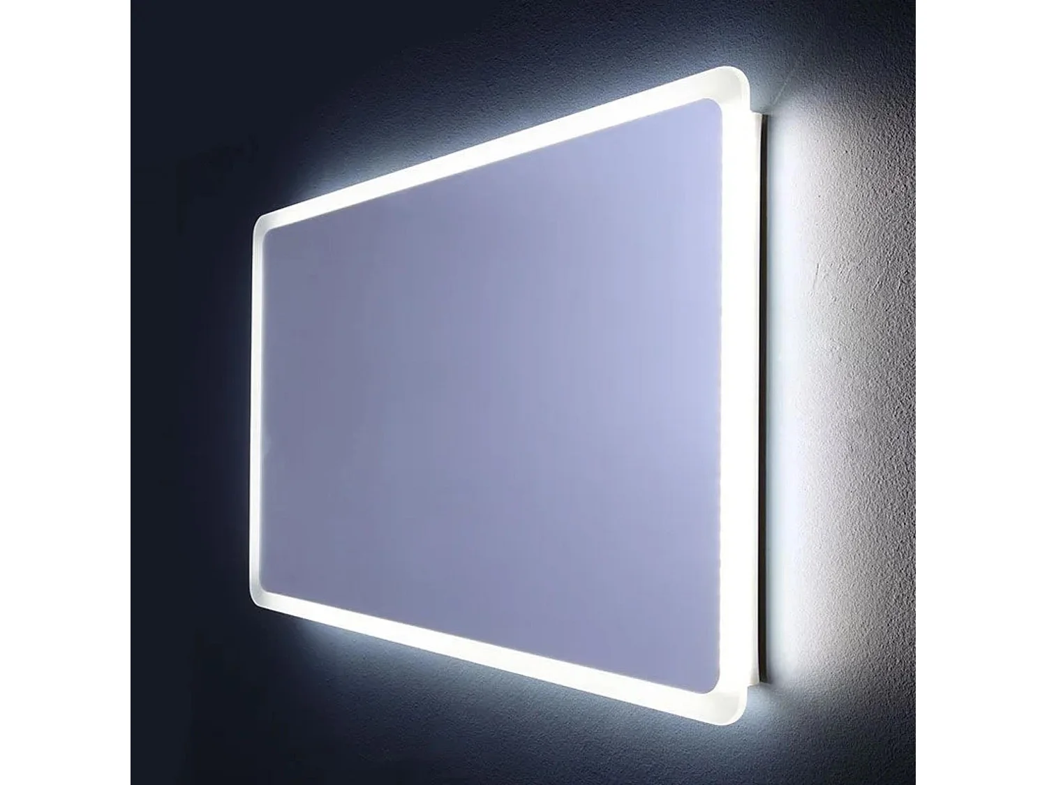 Lustro łazienkowe okrągłe LED "Dallas" z podświetlaną ramą cm 120x60h