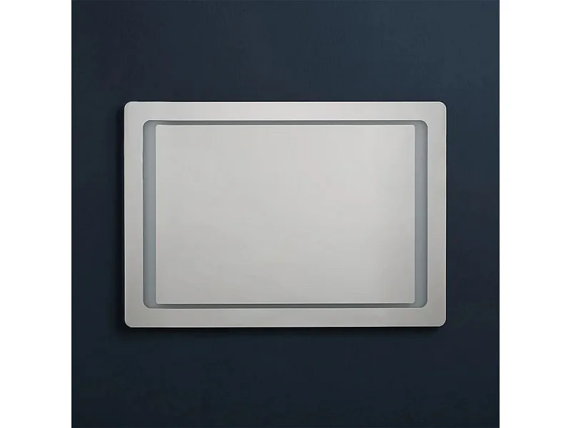 Lustro z ramą LED "Portland" prostokątne odwracalne cm 100x70h