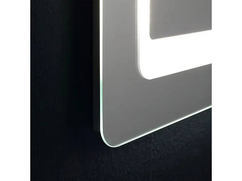 Lustro z ramą LED "Portland" prostokątne odwracalne cm 100x70h