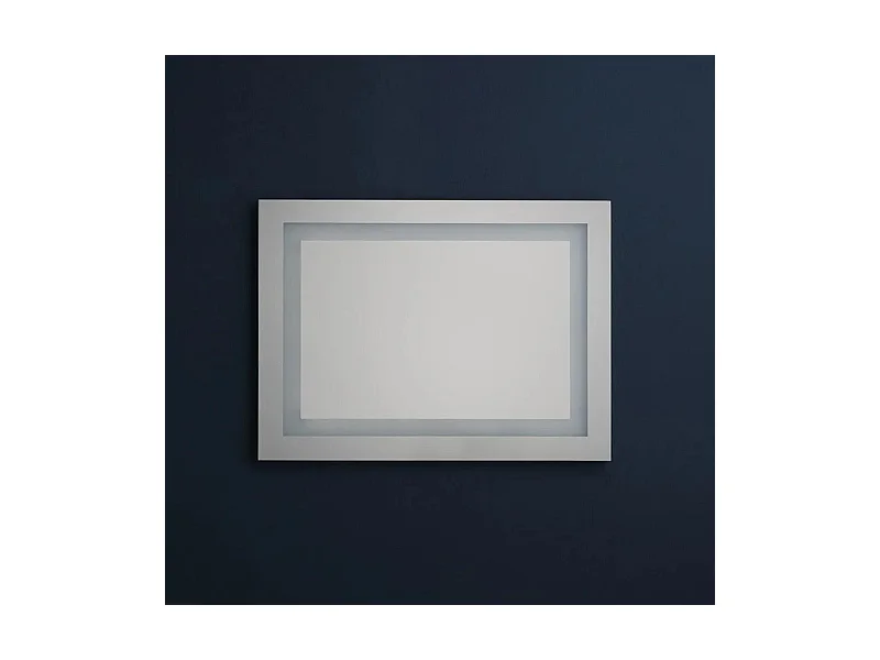 Espejo LED rectangular "Serena" reversible con interruptor táctil cm 90x60h