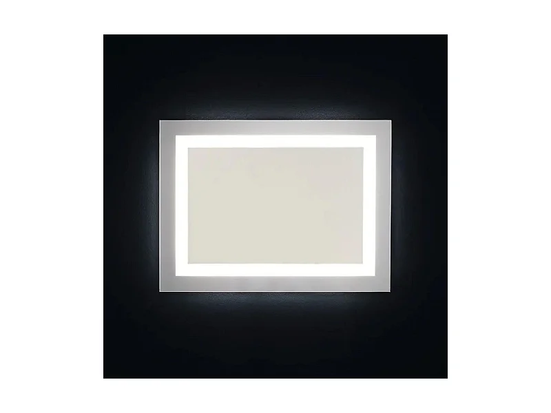 Espejo LED rectangular "Serena" reversible con interruptor táctil cm 90x60h