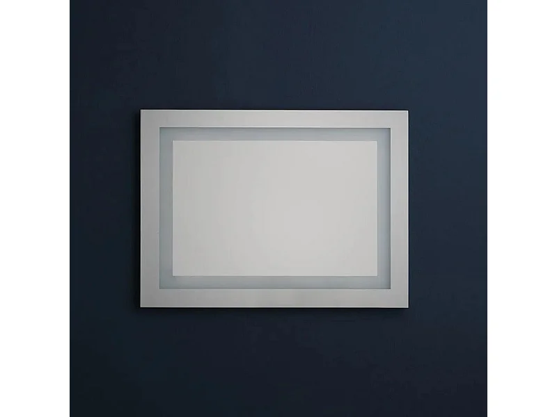 Espejo LED rectangular "Serena" reversible con interruptor táctil cm 90x60h