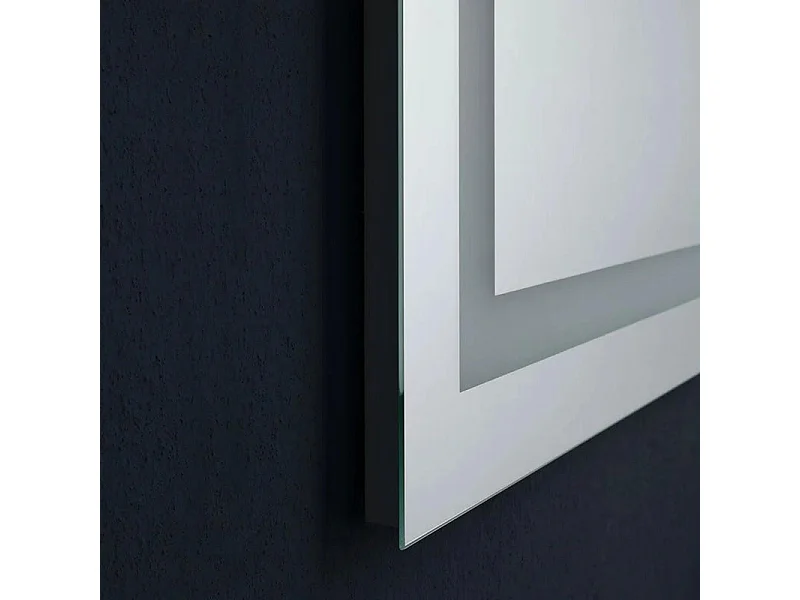 Espejo LED rectangular "Serena" reversible con interruptor táctil cm 90x60h