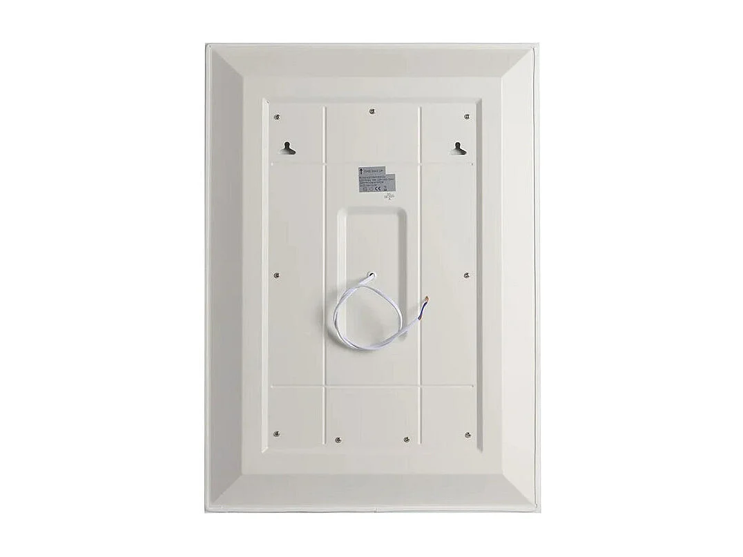 Miroir LED rectangulaire "Fresno" avec cadre décoré en damier éclairé cm 50x70