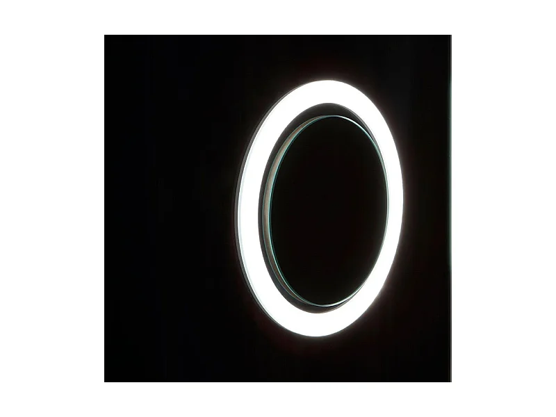 Miroir rectangulaire à LED « Corvallis » avec loupe rétroéclairée cm 120x70