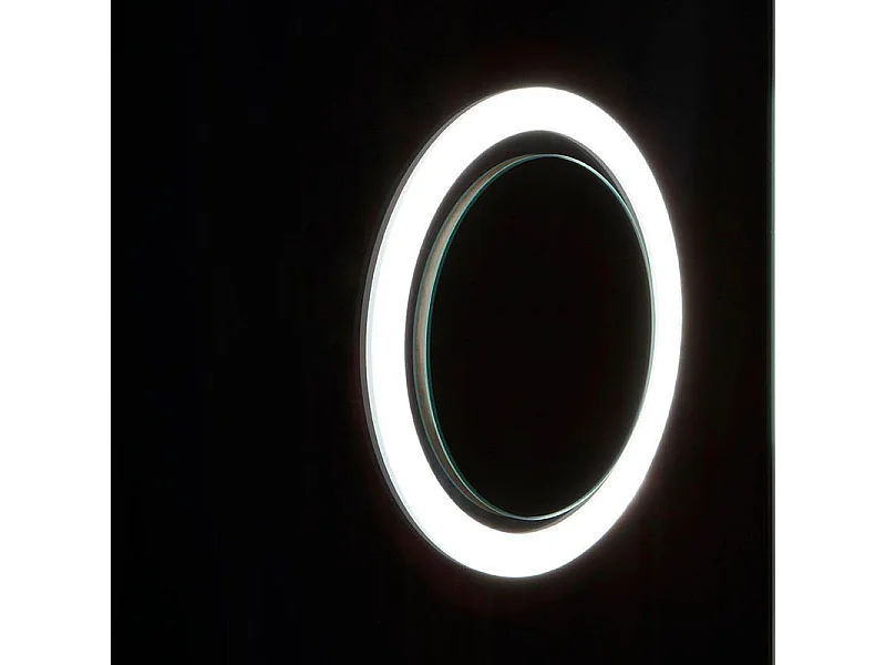 Rechthoekige LED-spiegel "Corvallis" met vergrootglas met achtergrondverlichting, 120x70 cm