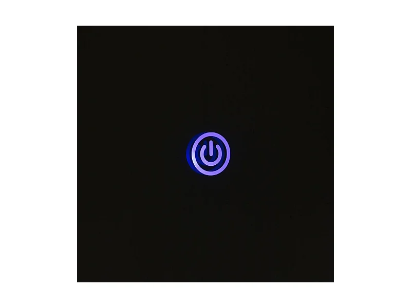 Miroir rond avec cadre éclairé par LED "Aura" en aluminium cm 70x70