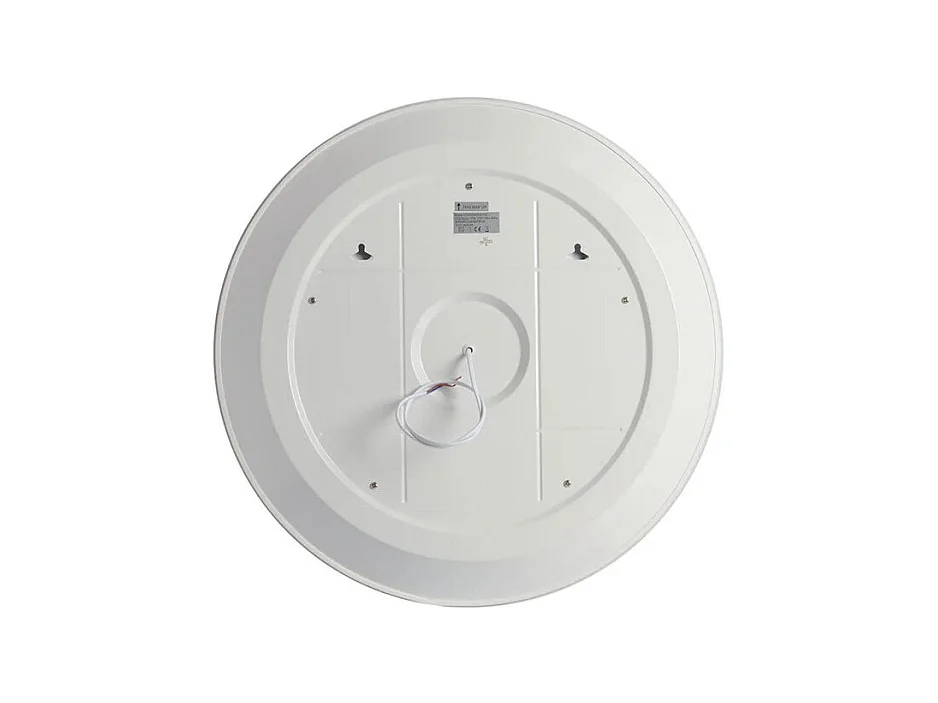 Miroir rond avec cadre éclairé par LED "Aura" en aluminium cm 70x70