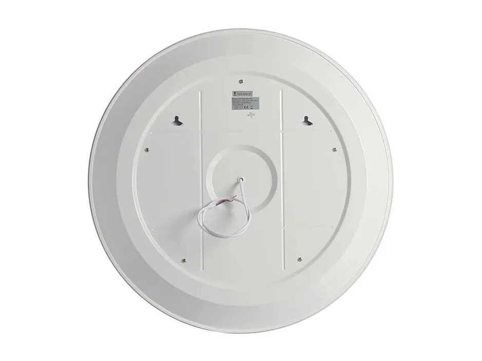 Specchio rotondo con cornice illuminata a led "Aura" in alluminio cm 70x70