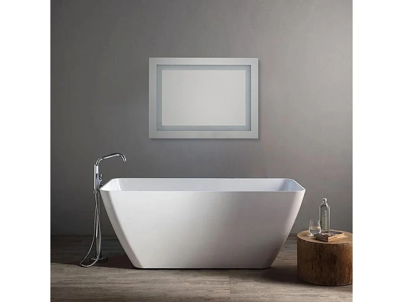 Lustro LED prostokątne "Serena" odwracalne z włącznikiem dotykowym cm 120x70h