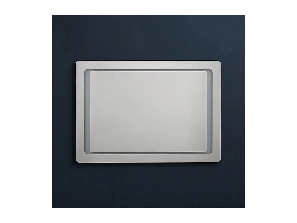 Miroir avec cadre LED "Portland" rectangulaire réversible cm 60x80h