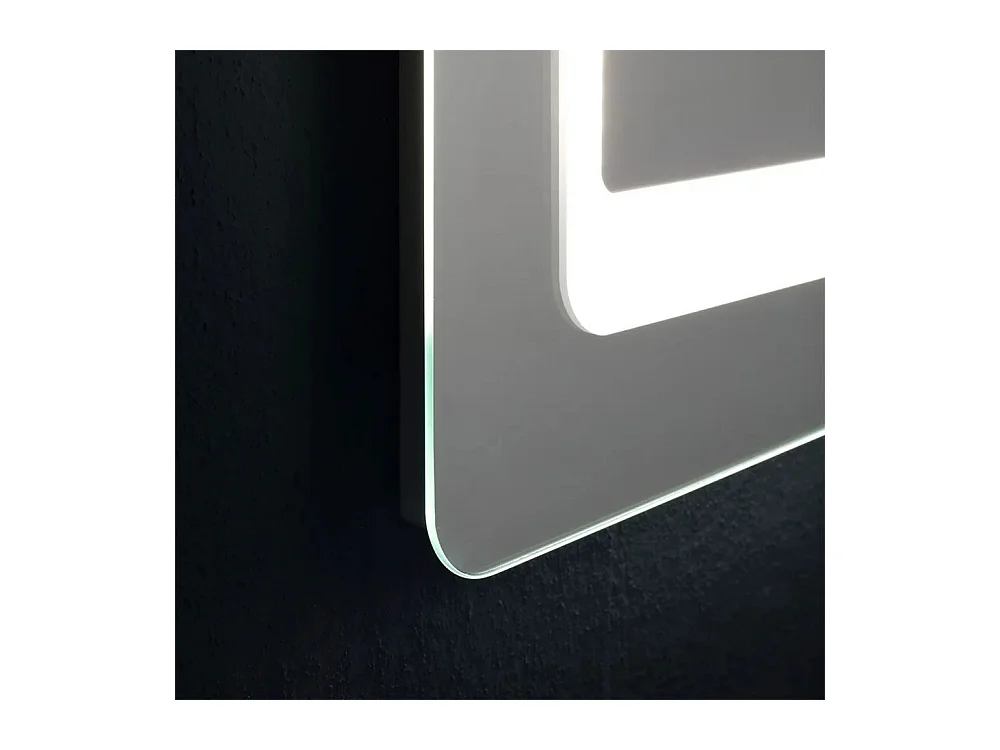 Miroir avec cadre LED "Portland" rectangulaire réversible cm 60x80h