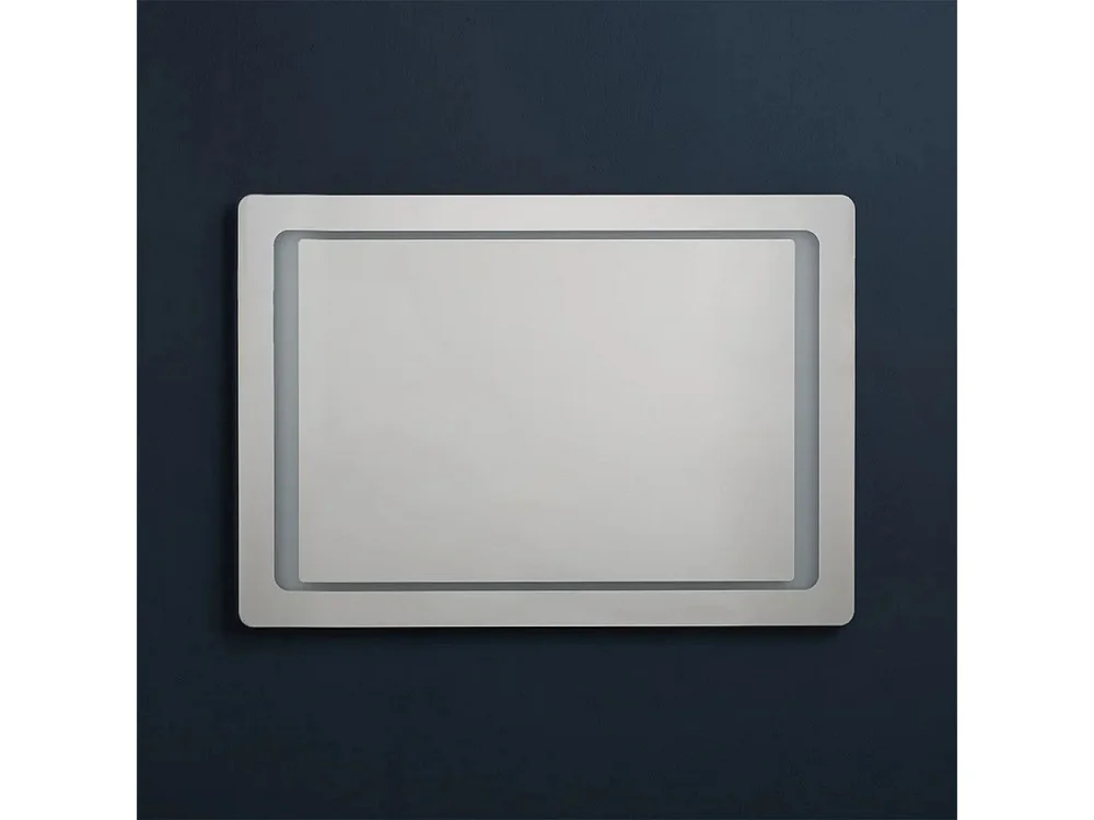Specchio con cornice a led "Portland" rettangolare reversibile cm 60x80h