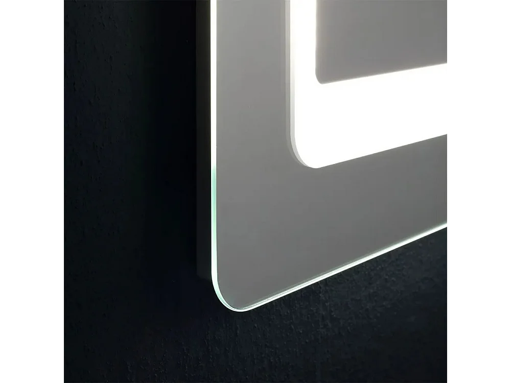 Specchio con cornice a led "Portland" rettangolare reversibile cm 60x80h