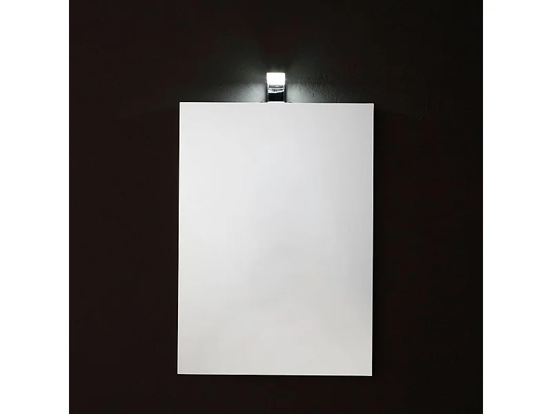 Specchio rettangolare a led "Salem" senza cornice con lampada cm 50x70