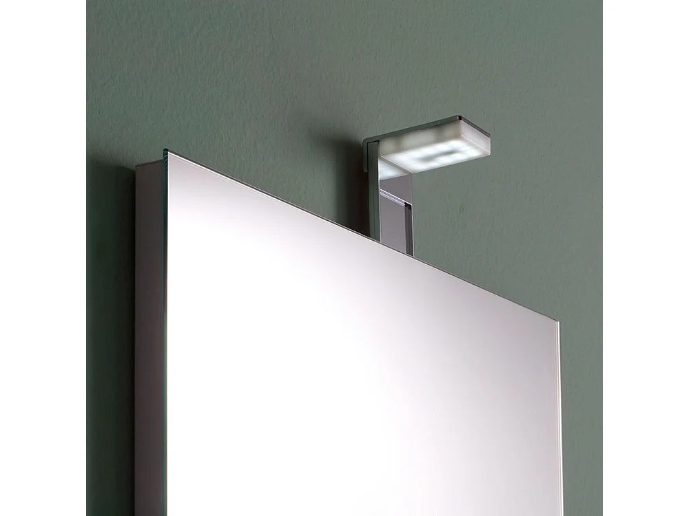 Miroir LED rectangulaire "Salem" sans cadre avec lampe cm 50x70