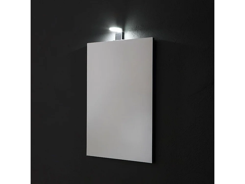 Rechthoekige LED-spiegel "Salem" zonder lijst met lamp cm 50x70