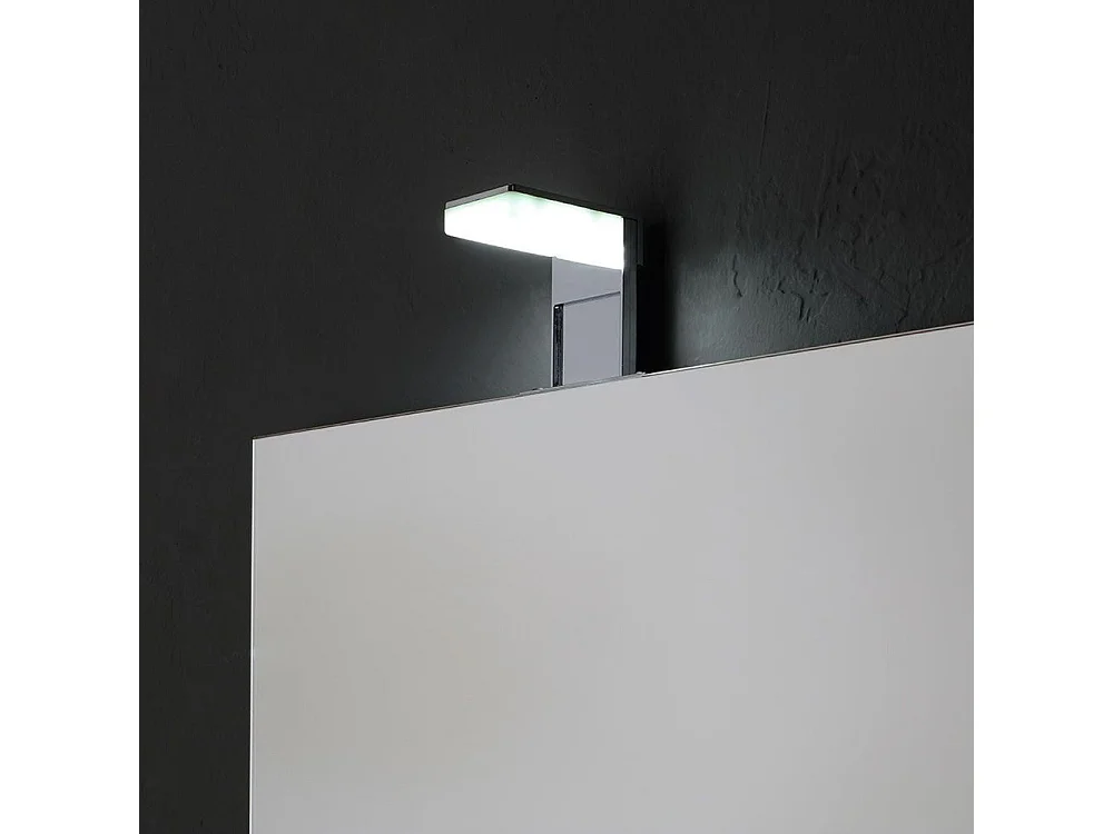 Rechthoekige LED-spiegel "Salem" zonder lijst met lamp cm 50x70