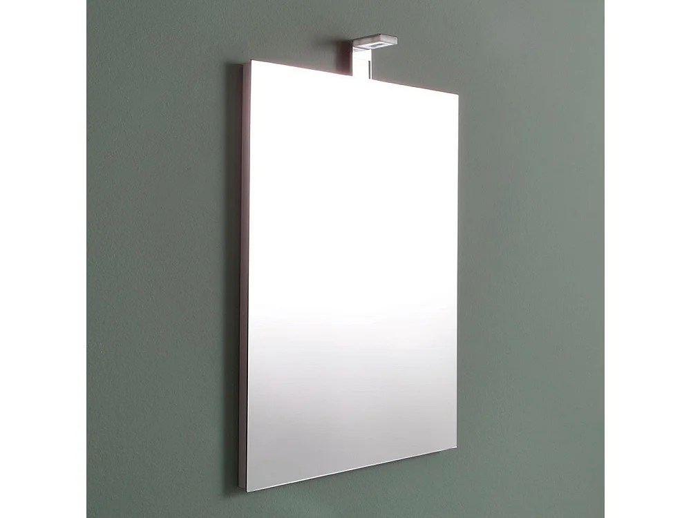 Rechthoekige LED-spiegel "Salem" zonder lijst met lamp cm 50x70