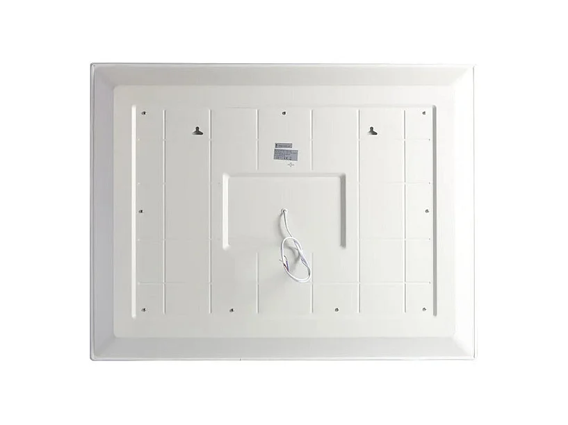 Miroir mural rectangulaire tactile LED "Mosaic" avec inserts satinés et colorés cm 90x70h