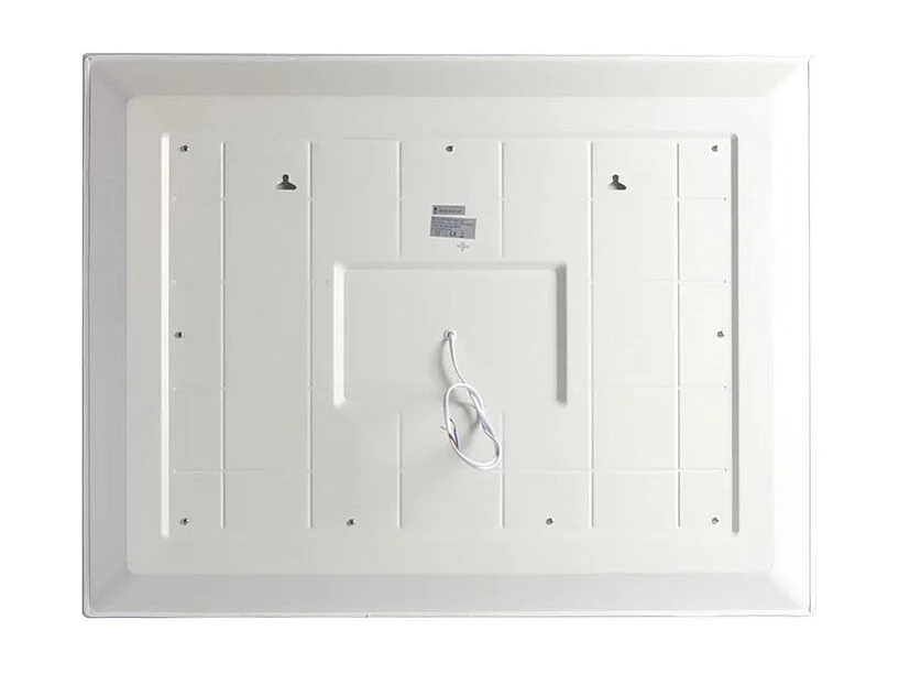 Lustro ścienne prostokątne "Mosaic" touch LED z satynowymi i kolorowymi wstawkami cm 90x70h