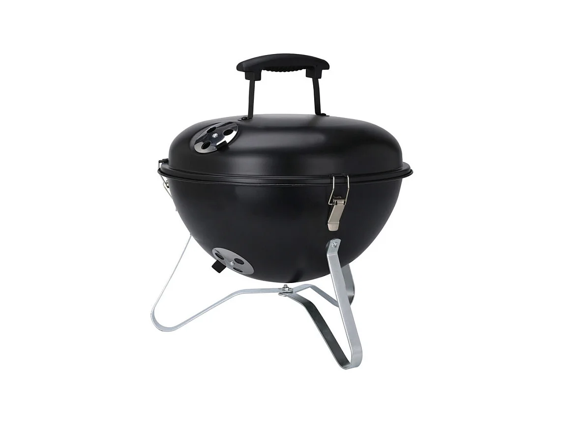 Barbecue de table D34 avec couvercle métal noir