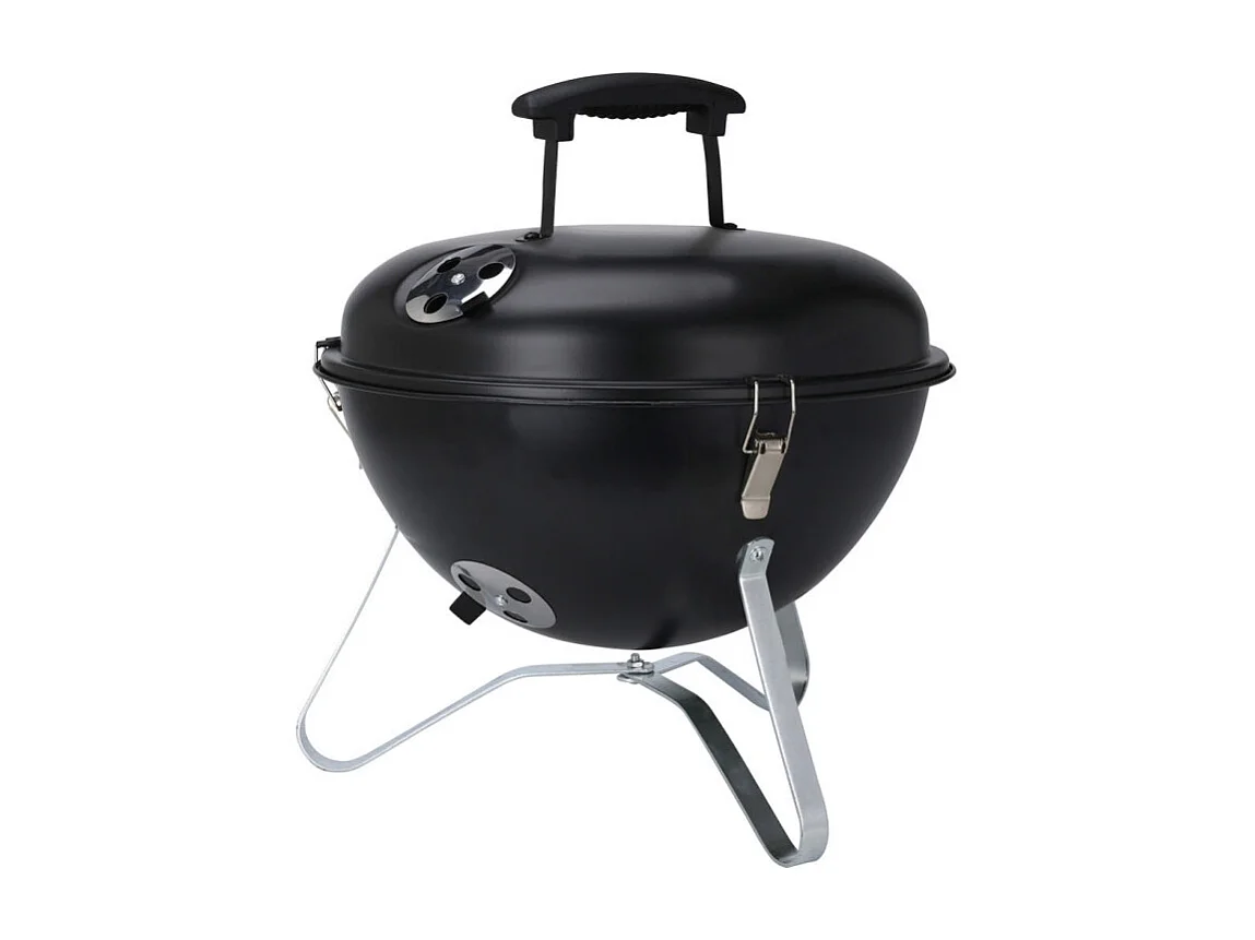 Barbecue de table D34 avec couvercle métal noir