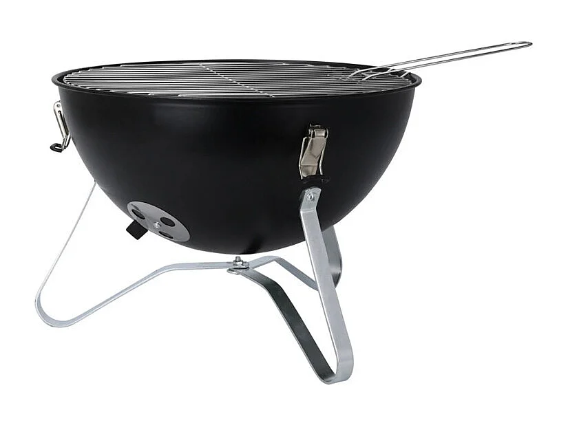Barbecue de table D34 avec couvercle métal noir