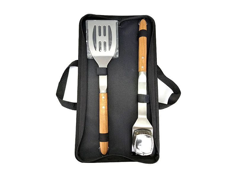 Spatule et brosse pour barbecue