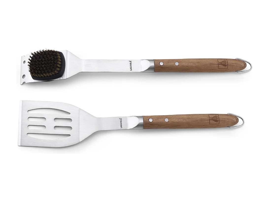 Spatule et brosse pour barbecue