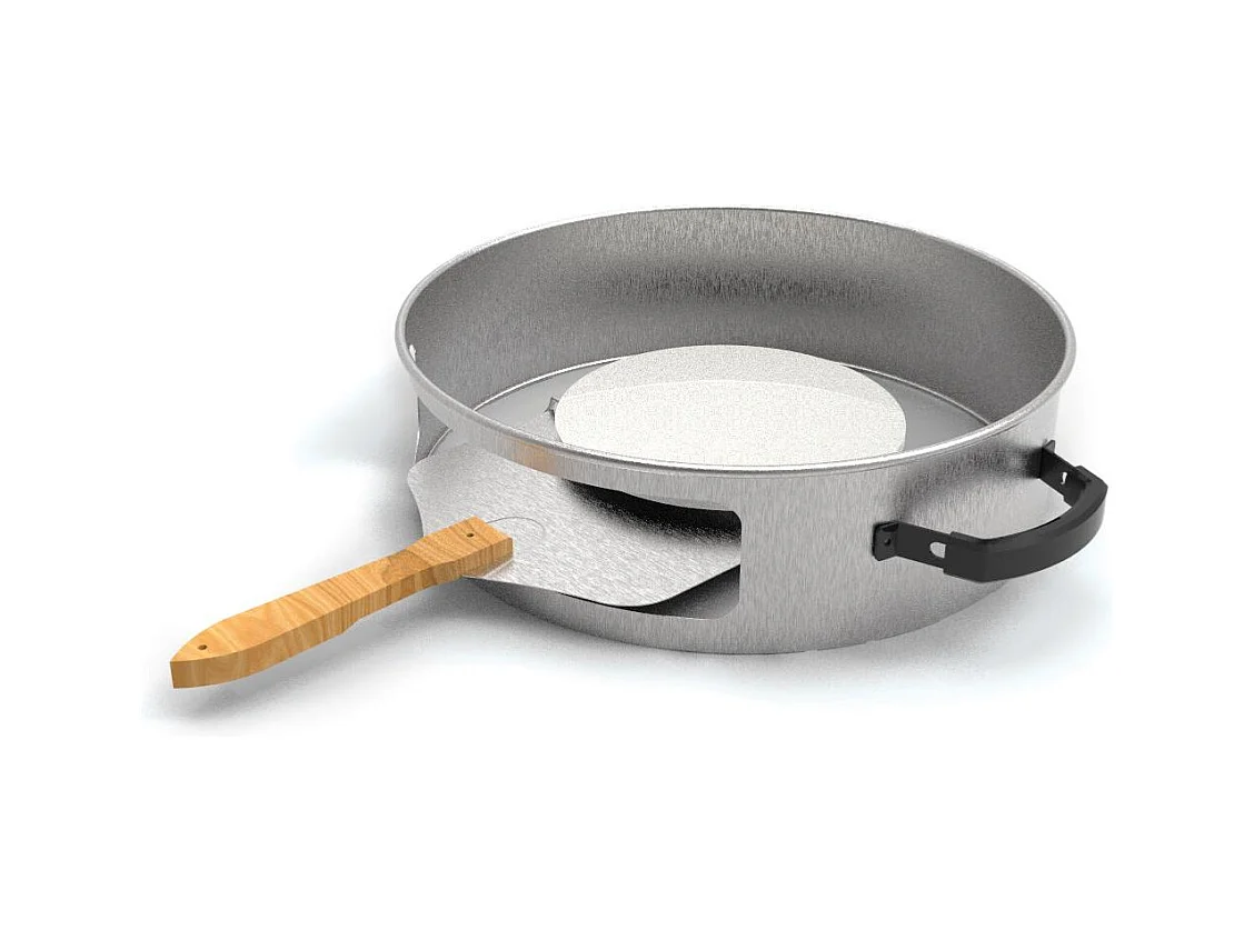 Four à pizza pour barbecue au charbon Ø57 cm – 3 pièces