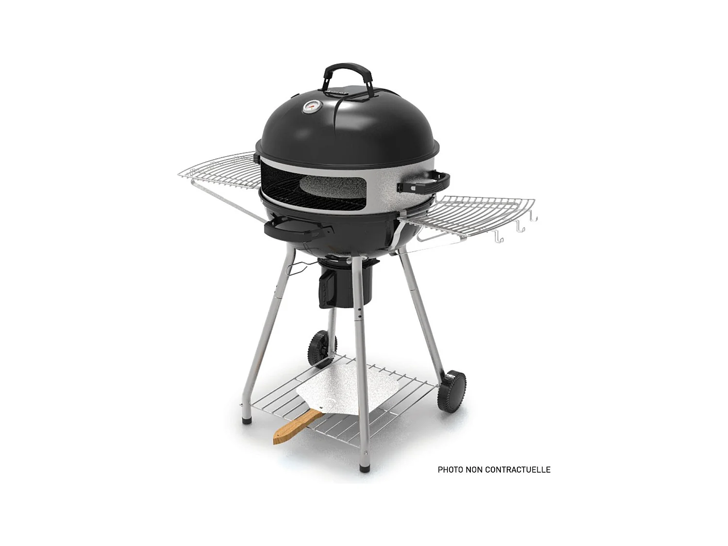 Four à pizza pour barbecue au charbon Ø57 cm – 3 pièces