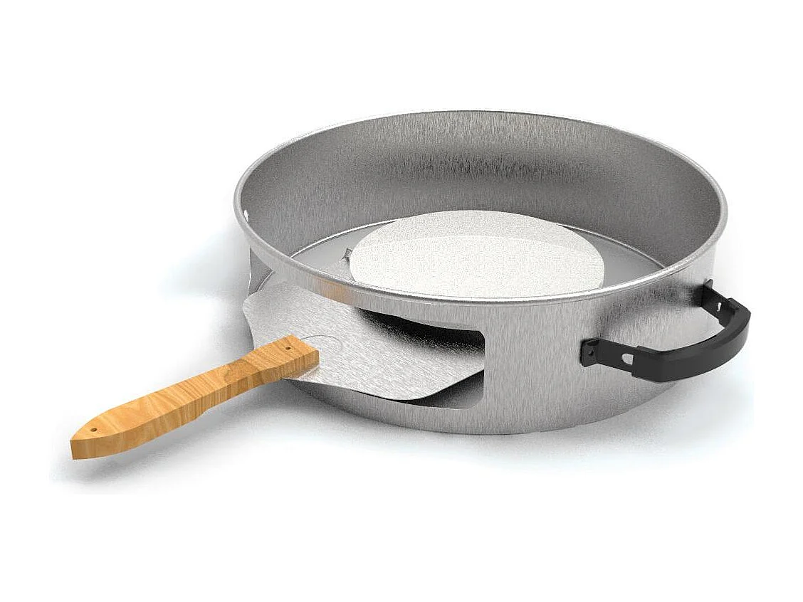 Four à pizza pour barbecue au charbon Ø57 cm – 3 pièces