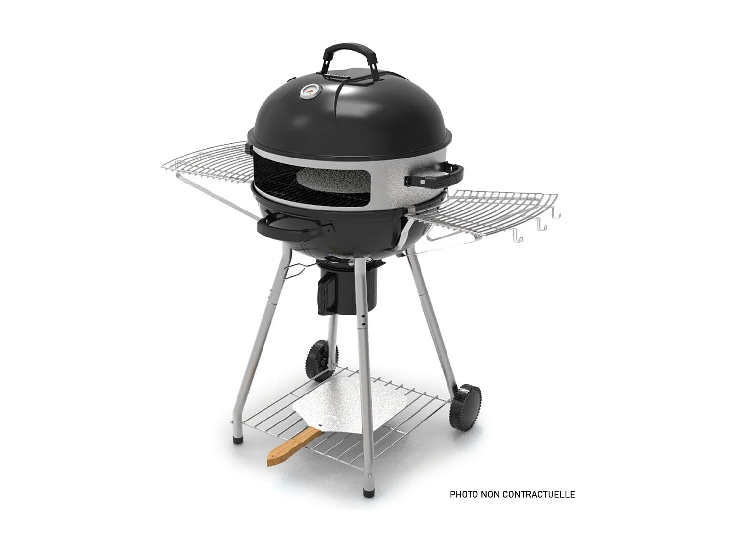 Four à pizza pour barbecue au charbon Ø57 cm – 3 pièces