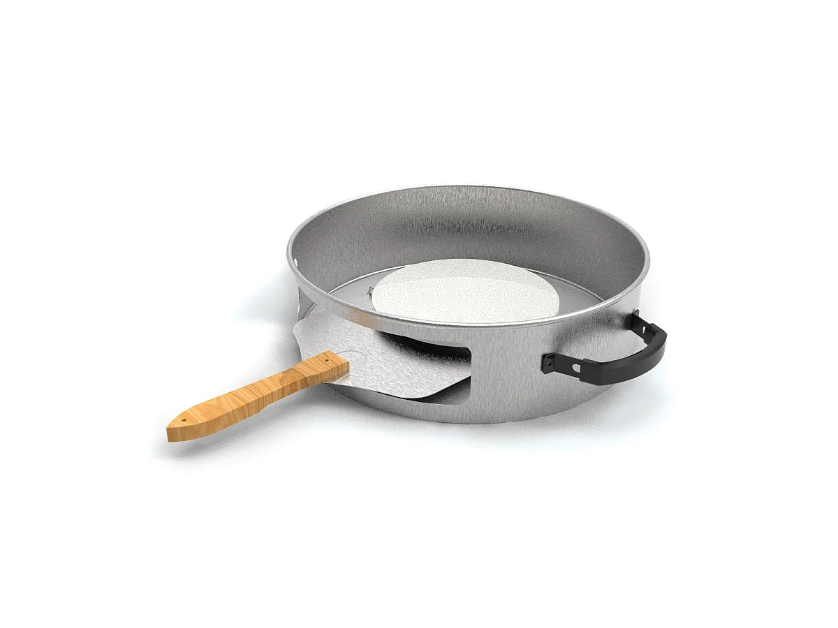 Four à pizza pour barbecue au charbon Ø57 cm – 3 pièces