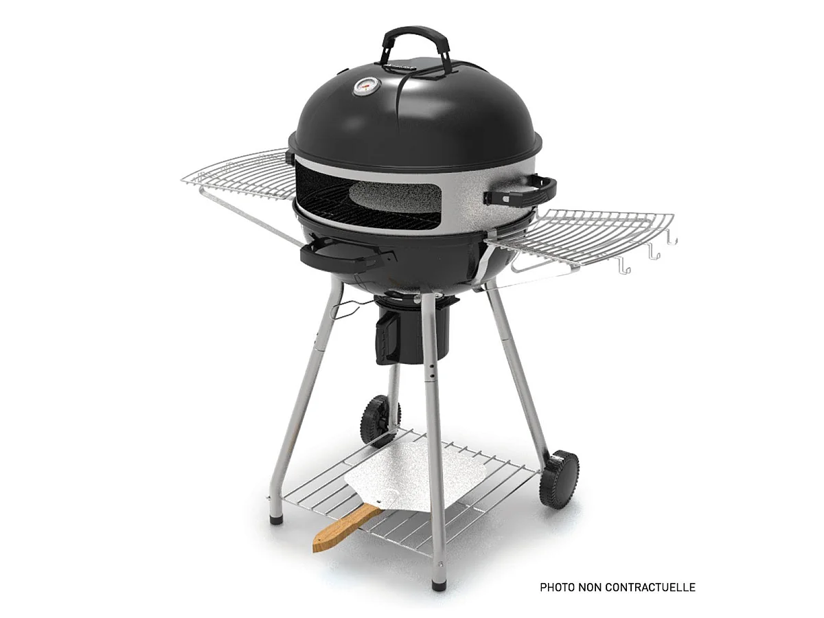 Four à pizza pour barbecue au charbon Ø57 cm – 3 pièces