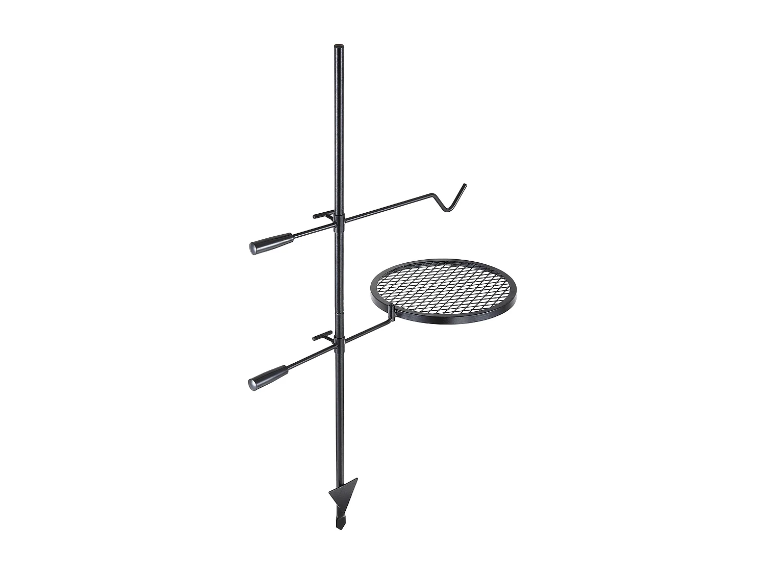 Churrasqueira, SucceBuy Churrasqueira Giratória para Acampamento, Aço Reforçado, Grelha Ajustável para Lareira, Exterior